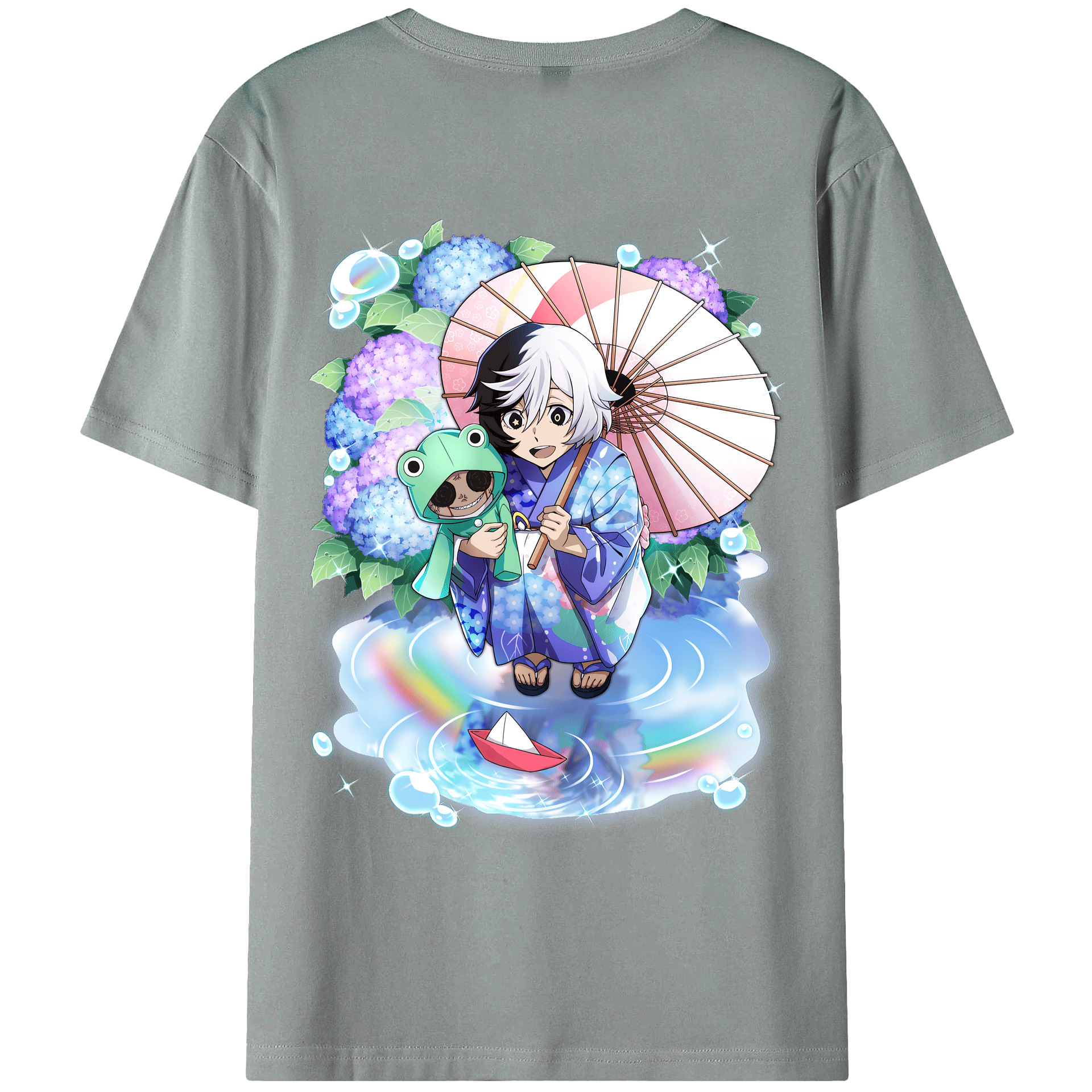 （画像用） 文豪ストレイドッグス Bungo Stray Dogs 綿100％ メンズ半袖Tシャツ（バックプリント） 通気性